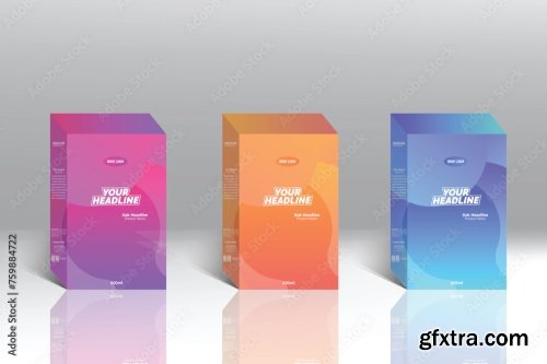 Box Packaging Template And Label Design 20xAI