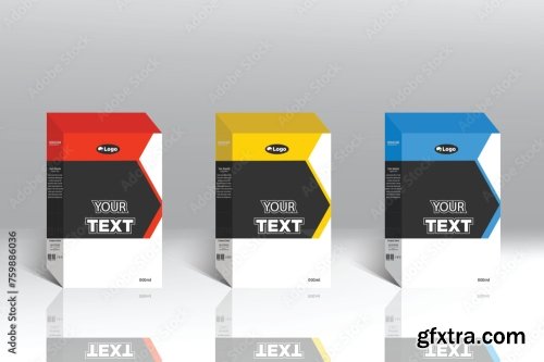 Box Packaging Template And Label Design 20xAI