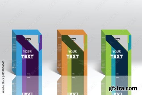 Box Packaging Template And Label Design 20xAI