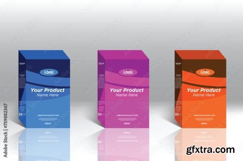 Box Packaging Template And Label Design 20xAI