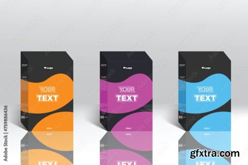 Box Packaging Template And Label Design 20xAI