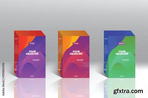 Box Packaging Template And Label Design 20xAI