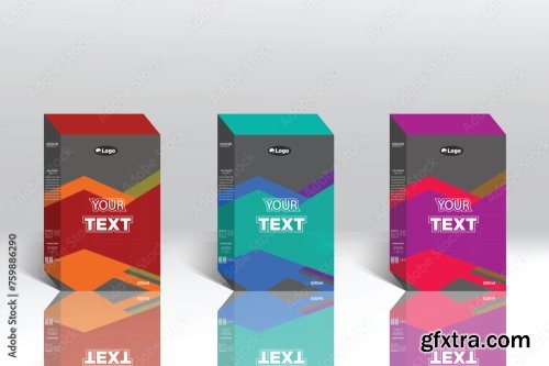 Box Packaging Template And Label Design 20xAI