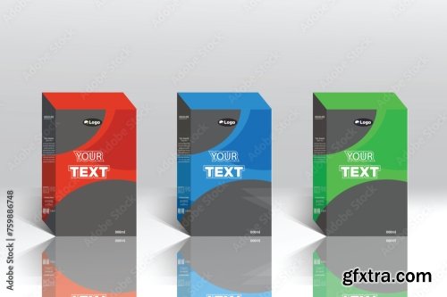 Box Packaging Template And Label Design 20xAI