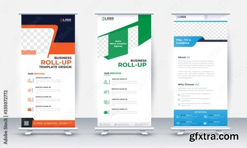 Business Roll Up Banner Design 15xAI