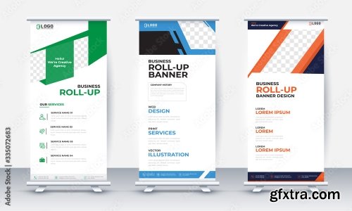 Business Roll Up Banner Design 15xAI