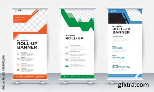 Business Roll Up Banner Design 15xAI