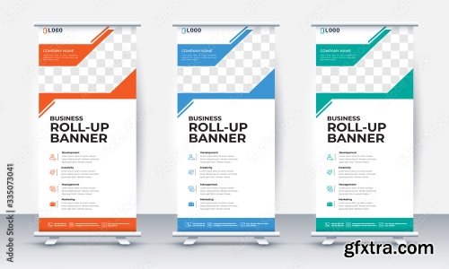 Business Roll Up Banner Design 15xAI