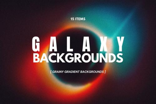 15 Gradient Cosmic Galaxy Backgrounds