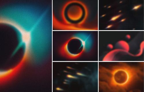 15 Gradient Cosmic Galaxy Backgrounds