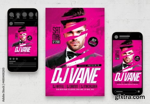 Music Dj And Nightclub Flyer 29 19xPSD