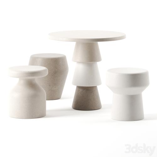 Coffee tables set by Pimar