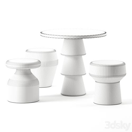 Coffee tables set by Pimar