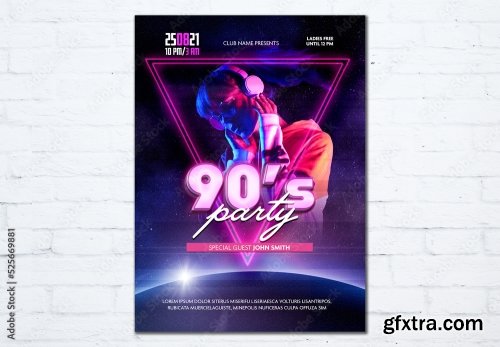 Music Dj And Nightclub Flyer 26 23xPSD