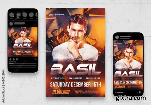 Music Dj And Nightclub Flyer 26 23xPSD