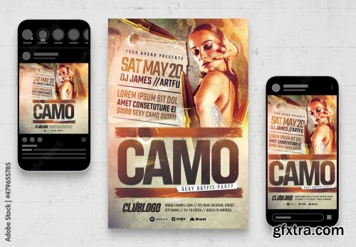 Music Dj And Nightclub Flyer 26 23xPSD