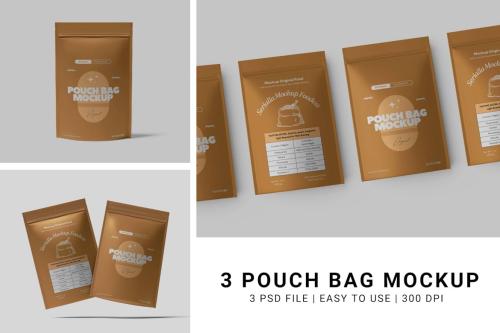 Plastic Pouch Bag Mock Up