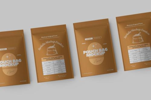 Plastic Pouch Bag Mock Up