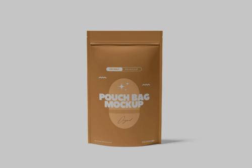 Plastic Pouch Bag Mock Up