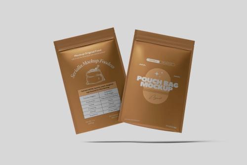 Plastic Pouch Bag Mock Up