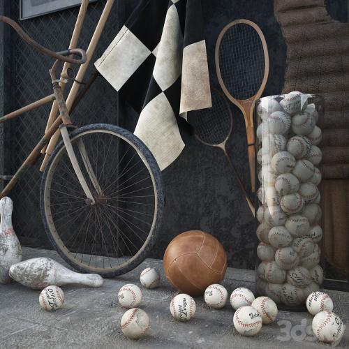 Vintage sport decor