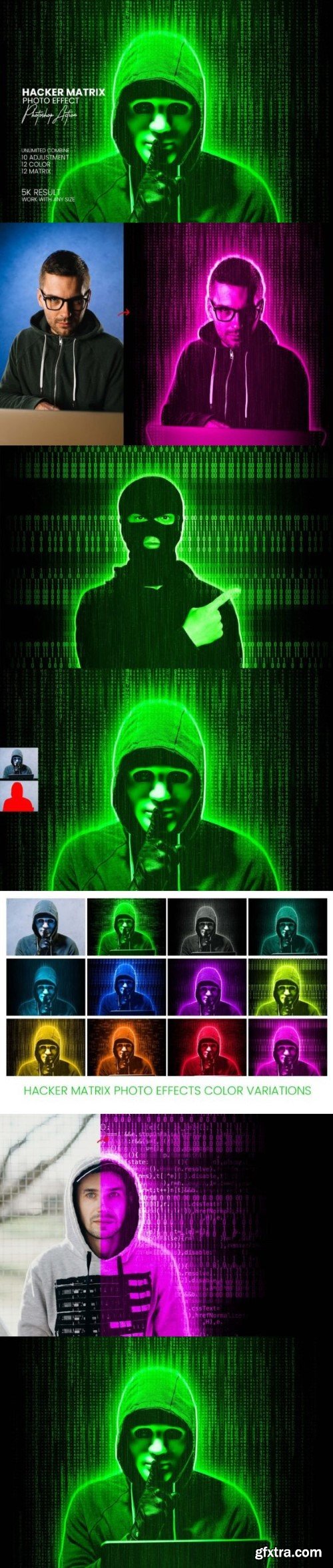 Hacker Matrix Photo Effects