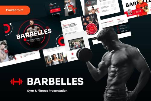 Barbelles - Gym & Fitness PowerPoint