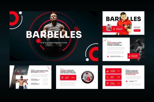 Barbelles - Gym & Fitness PowerPoint