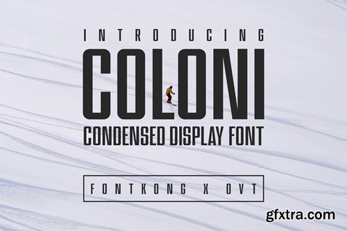 Coloni - Condensed Display Font 88L76EL