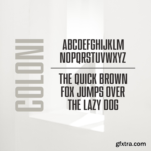 Coloni - Condensed Display Font 88L76EL