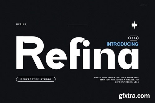 Refina Modern Futuristic Sans Serif Font RFK4Z4X