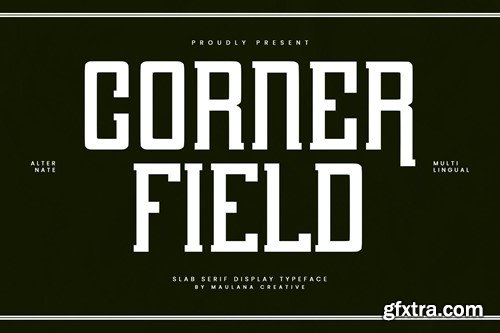 Corner Field Slab Serif Display Font H9Y7H8R