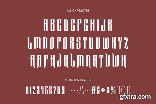 Xarztic Blackletter Display Typeface LDCPG2S