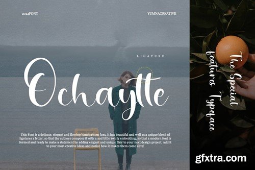 Ochaytte - Fun Script Font XTGX6NR