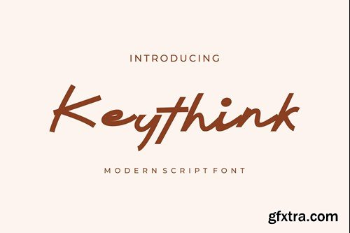 Keythink - Modern Script Font 93YXSN6