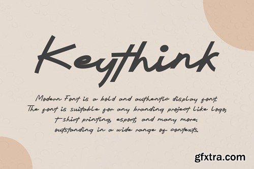 Keythink - Modern Script Font 93YXSN6