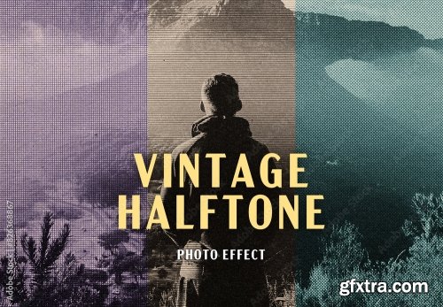 Vintage Photo Effect Mockup 3 10xPSD