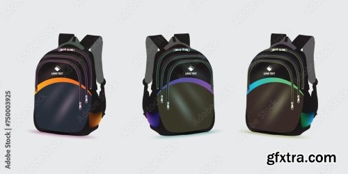 Kids School Bag Template 20xAI