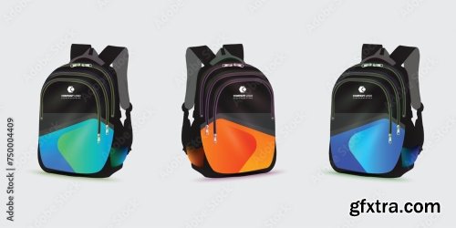 Kids School Bag Template 20xAI