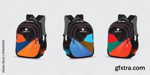 Kids School Bag Template 20xAI