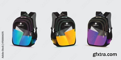 Kids School Bag Template 20xAI