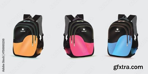 Kids School Bag Template 20xAI