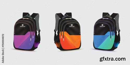 Kids School Bag Template 20xAI