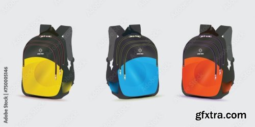 Kids School Bag Template 20xAI