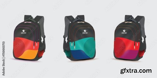 Kids School Bag Template 20xAI