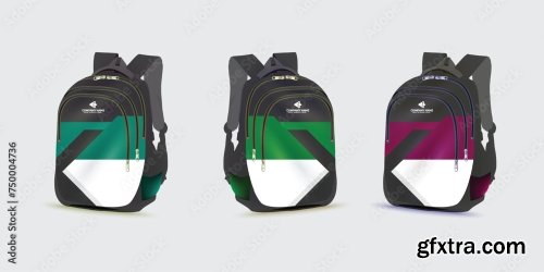 Kids School Bag Template 20xAI