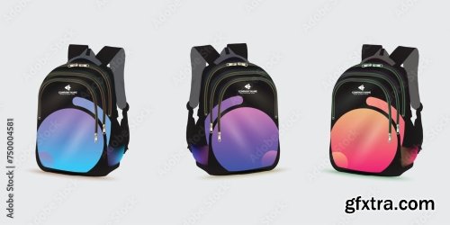 Kids School Bag Template 20xAI