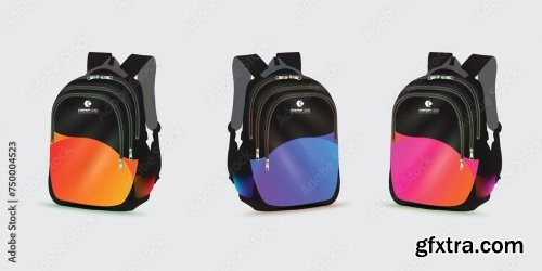 Kids School Bag Template 20xAI