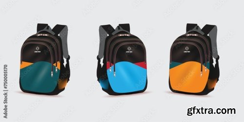 Kids School Bag Template 20xAI