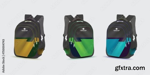 Kids School Bag Template 20xAI